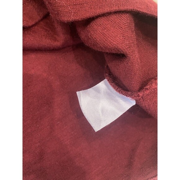 KUHL TEAM 1/4 ZIP LARGE PULLOVER 100% MERINO WOOL SWEATER KNIT RED THUMBHOLE - Picture 6 of 12